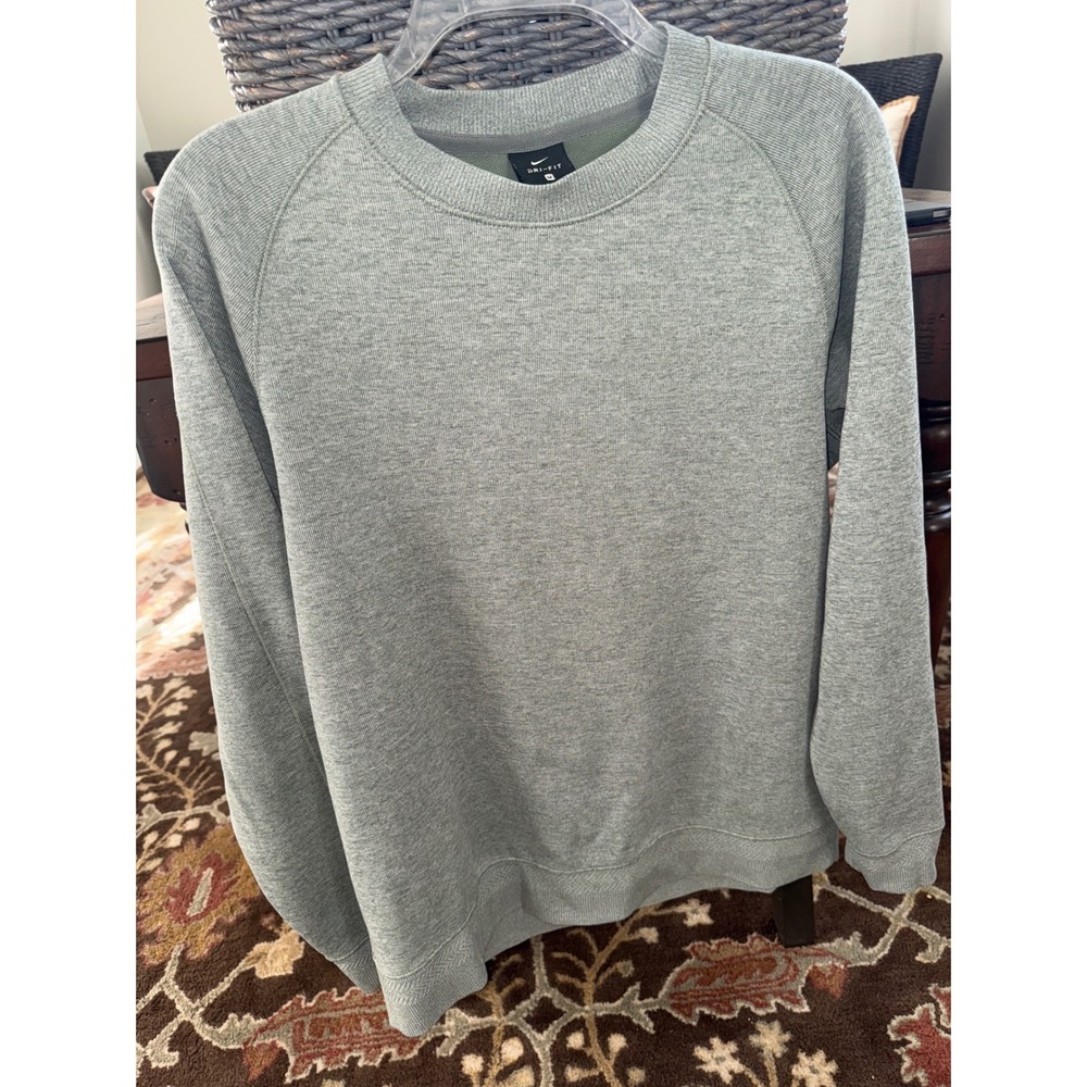 Nike Sweatshirt Mens MD Light Green Crew Neck Long Sleeve Pullover Athleisure